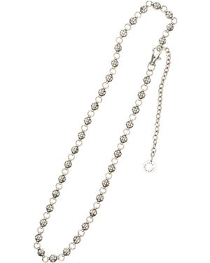 BCBGeneration Western Ornament Chain Link Belt - White