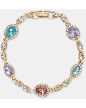 Givenchy Glass Stone Statement Station Flex Bracelet - Metallic