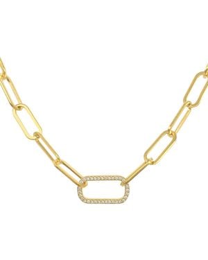 Adornia Paper Clip Chain - Yellow