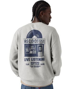 Levi's Graphic Crewneck Long-sleeve Sweatshirt - Gray