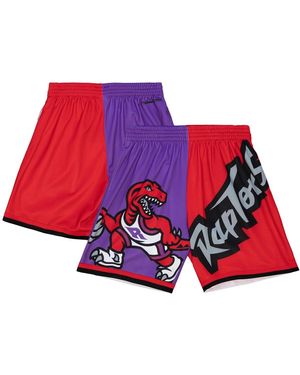 Mitchell & Ness Toronto Raptors Big Face 5.0 Fashion Shorts - Red
