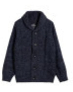 Xray Jeans Boys Cable Knit Shawl Cardigan - Blue