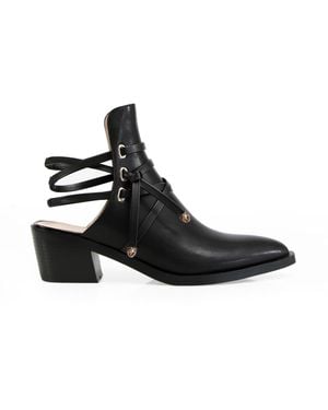 Belle & Bloom Can't Be Tamed Open Back Boot - Black