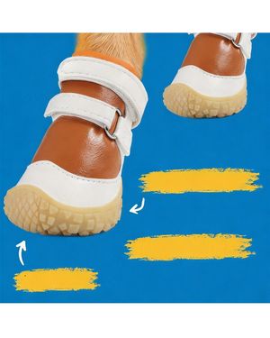 Aronkl Anti-slip Breathable Dog Boots For Paw Protection - Blue