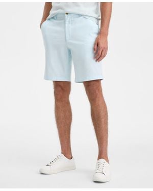 Club Room Regular-fit 9" 4-way Stretch Shorts - Blue