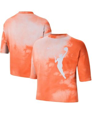 Nike Wnba Team 13 Shadow-dye Boxy Cropped T-shirt - Orange