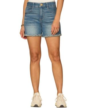 Democracy High Rise Shorts - Blue