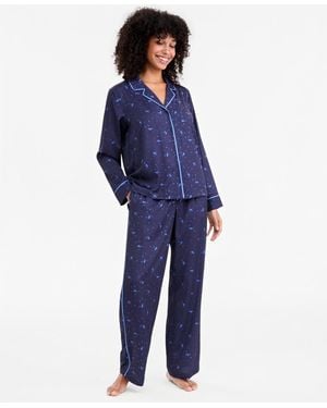 Disney | Macy's | Sorcerer's Apprentice Mickey Satin Pajama Set - Blue