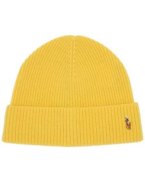 Polo Ralph Lauren Signature Cuff Hat - Yellow