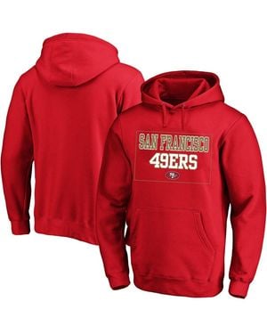 Fanatics San Francisco 49ers Big Tall Fleece Hoodie - Red