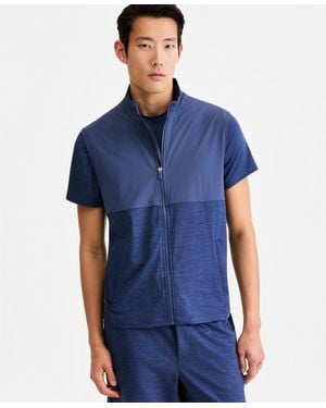 Alfani Knit Performance Vest - Blue