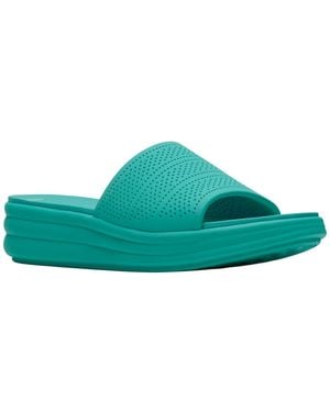 Clarks Cloudsteppers Drift Twist Slip-on Sandals - Green