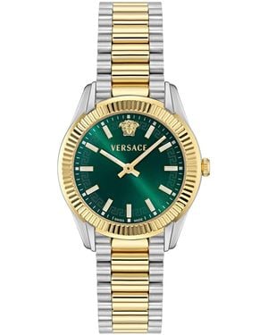 Versace Apodis Ip Yellow Gold Stainless Steel Bracelet Watch 34mm - Metallic