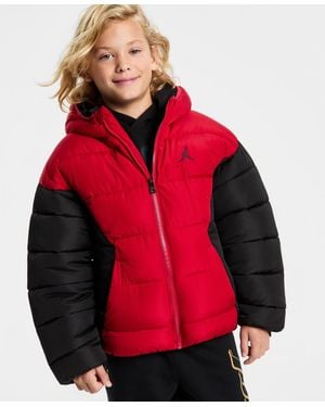 Nike Boys Or Girls 8-18 Brooklyn Puffer Long Sleeve Jacket - Red