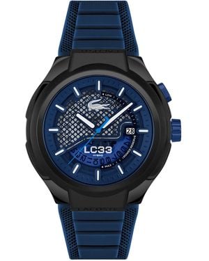 Lacoste Lc33 Mech Hybrid Automatic Silicone Strap Watch - Blue