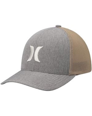 Hurley Icon Textures Logo Flex Hat - Gray