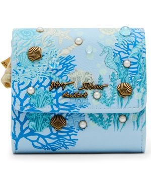 Betsey Johnson Make Waves Bifold Wallet - Blue