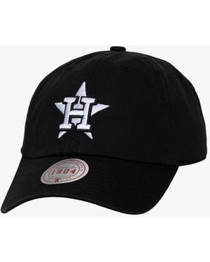 Mitchell & Ness And White Houston Astros 1904 Strapback Adjustable Hat - Black
