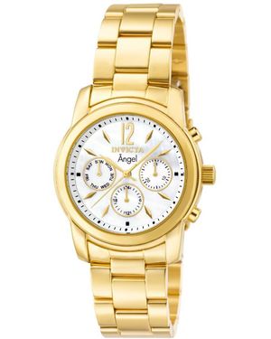 INVICTA WATCH 0465 Angel Quartz Chronograph White Dial Watch - Metallic