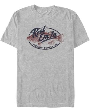 Generic Additude Reel Em In Short Sleeve T-shirt - Gray