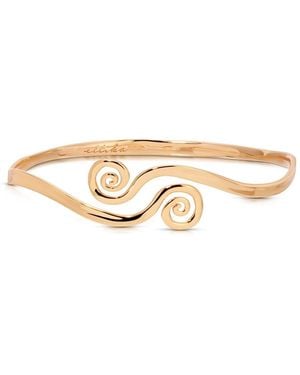 Ettika Intertwined Aura Arm Cuff Bracelet - White