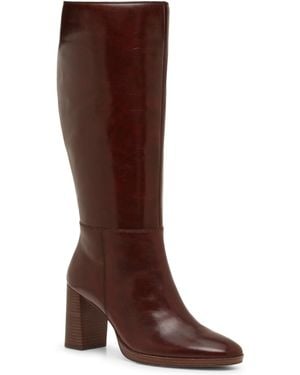Vince Camuto Lucina Platform Block Heel Boots - Brown