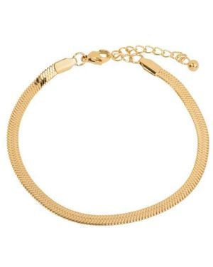 Little Sky Stone Herringbone Bracelet - Metallic