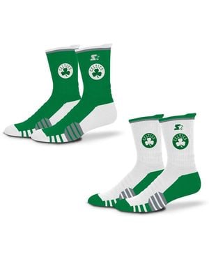 Starter And 2 Pack Kelly Green/white Boston Celtics Breakaway Crew Sock
