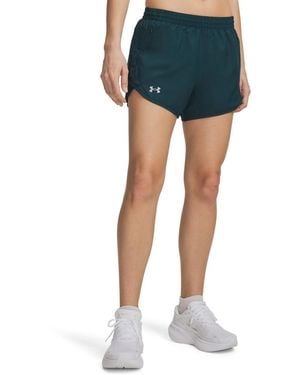 Under Armour Fly By Mesh-panel Running Shorts - Blue