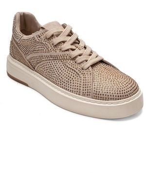 Prologue Shoes Berina Embellished Sneaker - Natural