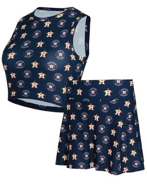 Concepts Sport  2-piece Houston Astros Knit Tank Top And Skort Set - Blue