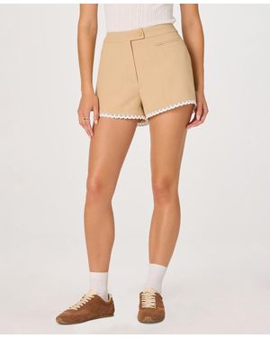 Astr Kya Zippered Shorts - Natural