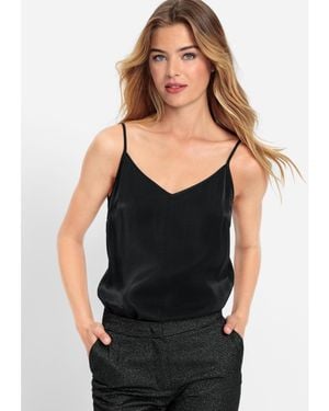 Olsen Satin Effect Camisole - Black