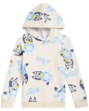 Bluey Toddler Girls Fleece Hoodie - Blue