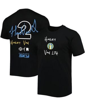 round21 And Hailey Van Lith Chicago Sky Name Number T-shirt - Black