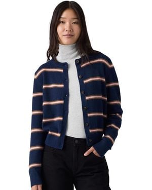 Levi's Claire Stripe Wool-blend Cardigan - Blue