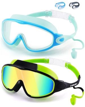 Gnuadz Swimming goggles Anti Fog Uv Protection Mirror Lens 2pack - Blue