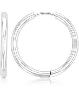 Roxy Waterproof 24mm Hoop Earrings - White