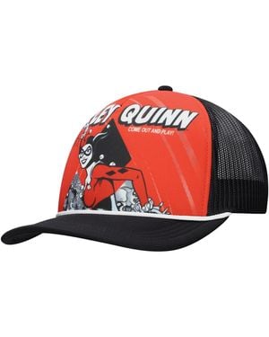 Lids And Red/black Harley Quinn Graphic Foam Trucker Adjustable Hat