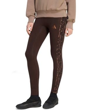 adidas Seasonal Essentials Animal Print 3-stripes leggings - Brown