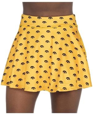 ZooZatZ Iowa Hawkeyes All-over Print Flowy Skort - Yellow