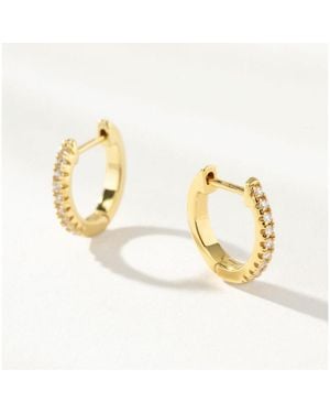 UNCOMMON JAMES 14k -plated Tiny huggie Earrings - Metallic