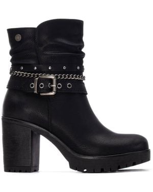Xti Heeled Ankle Booties Refresh Collection - Black