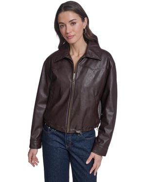 Levi's Western Yoke Bubble Hem Bomber Jacket - Black