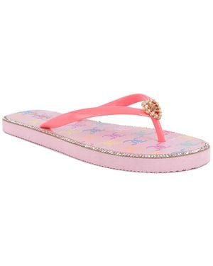 Juicy Couture Starlight Flip Flops - Pink
