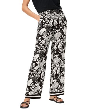 Olsen Anna Floral Pant - White