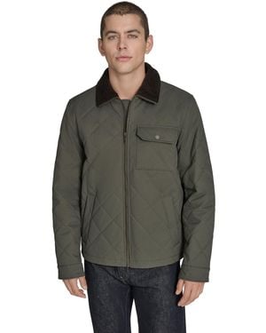 Dockers Diamond Quilted Jacket - Green