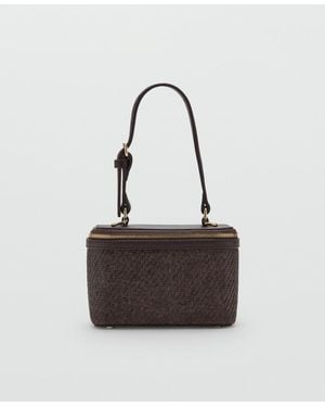 Mango Natural Fiber Toiletry Bag - White