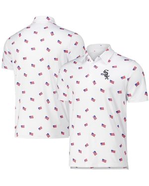 Antigua Chicago Sox Americana Polo Shirt - White