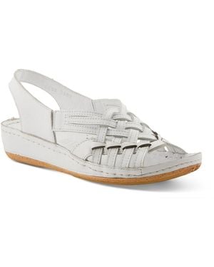 Spring Step Choi Wedge Sandal - White